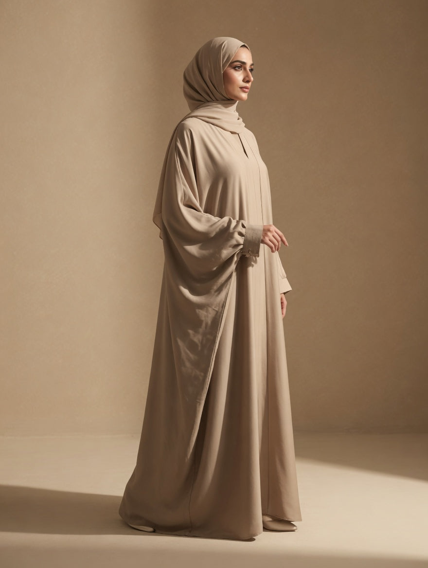 The Sahara Sand Draped Kaftaan-Abaya