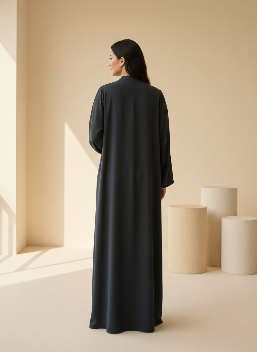 The Slate Minimalist Bisht Abaya