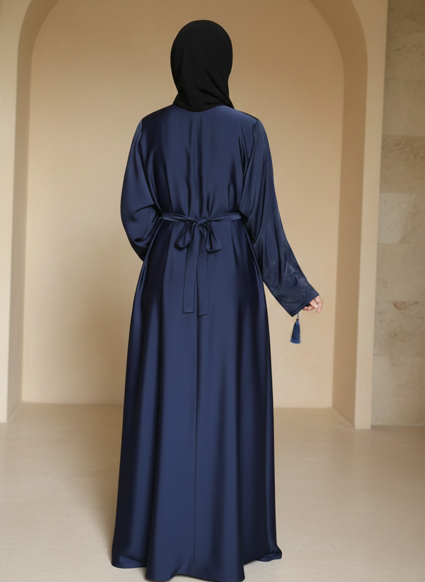 The Midnight Serene Abaya + Hijaab