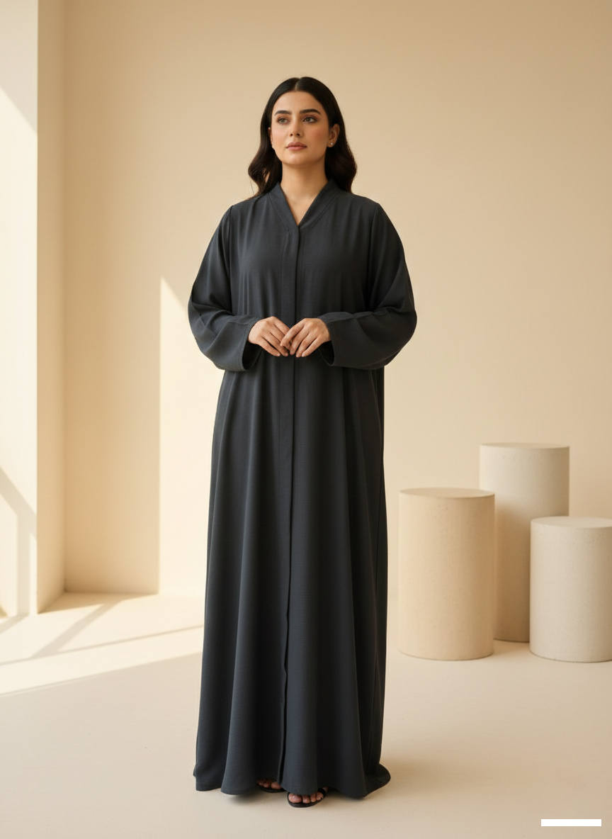 The Slate Minimalist Bisht Abaya