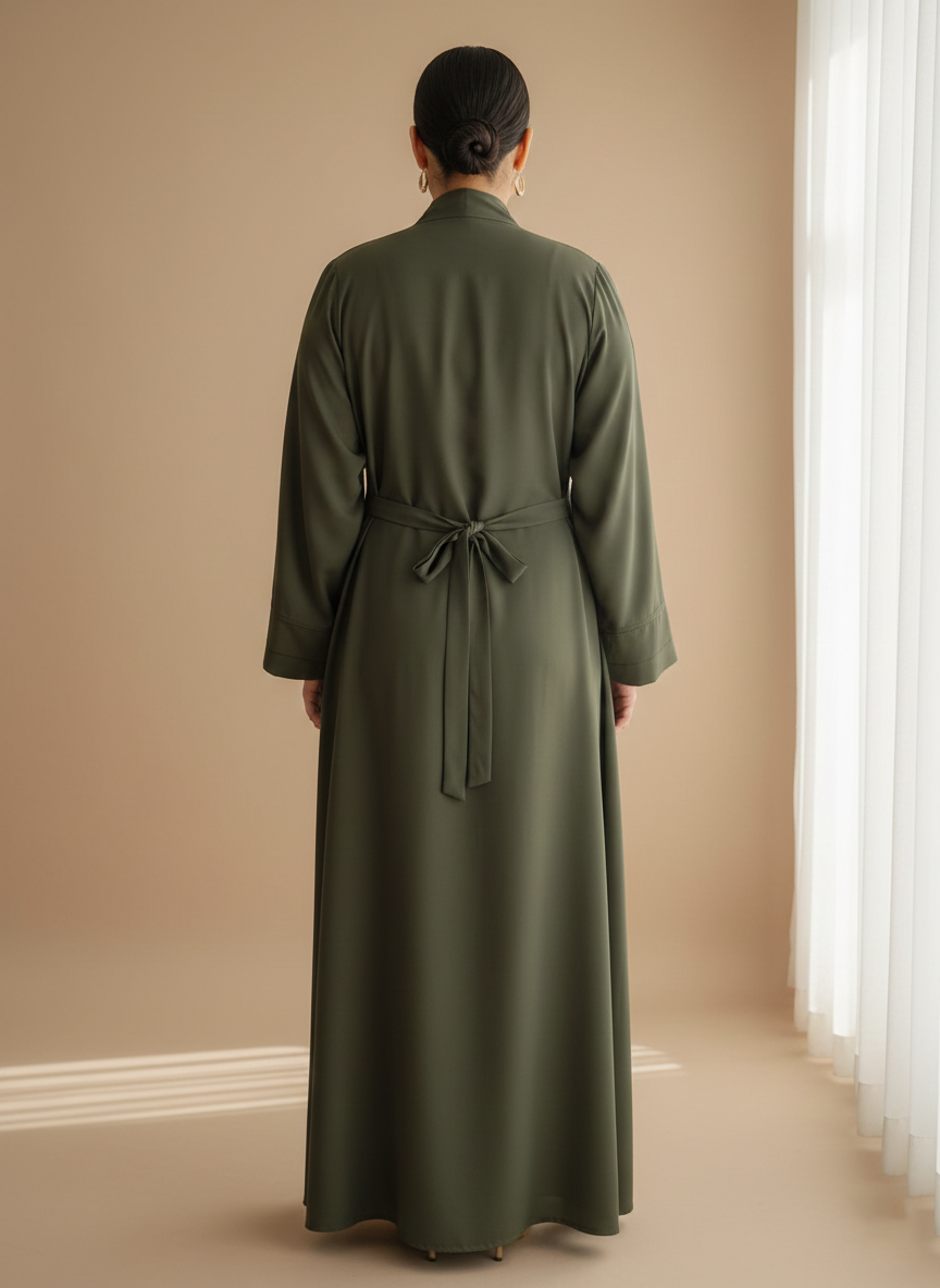The Sage Meridian Pleated Abaya