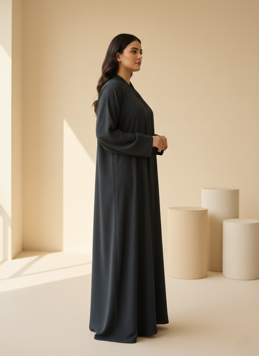 The Slate Minimalist Bisht Abaya