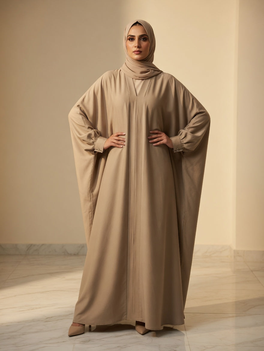 The Sahara Sand Draped Kaftaan-Abaya
