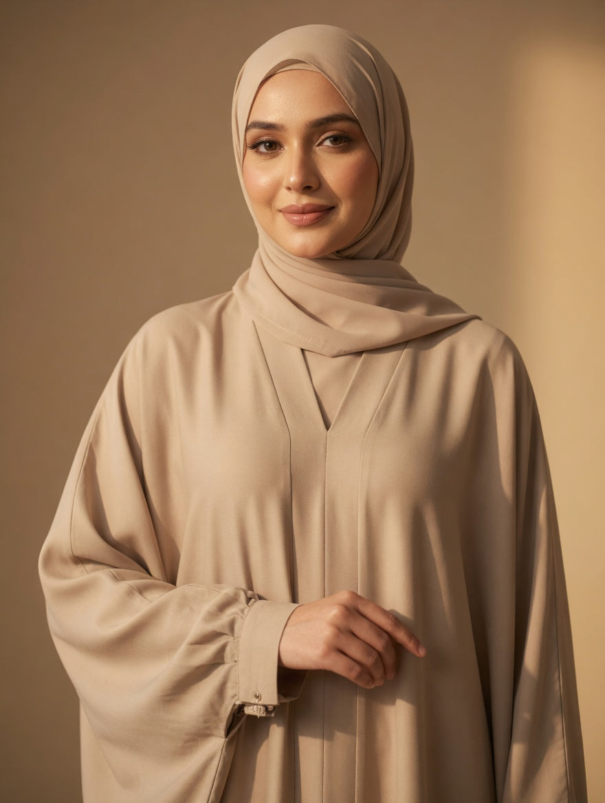 The Sahara Sand Draped Kaftaan-Abaya