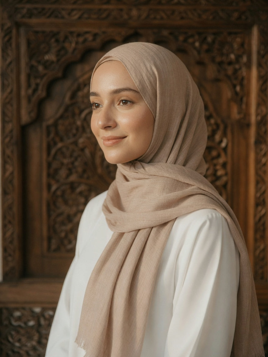 The Maya Sand Stone Georgette Hijab