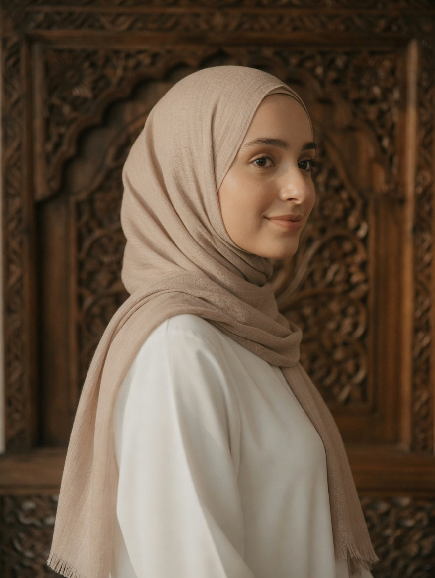 The Maya Sand Stone Georgette Hijab